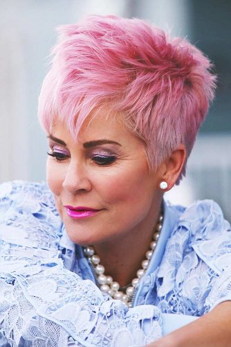 Short Hairstyles For Women Over 50 Rose Edgy Pixie 334x500