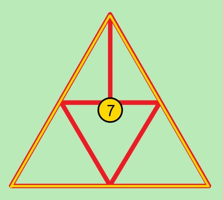 Рисунок 1 10 треугольник. Сколько треугольников на картинке. Задачка про треугольники. Треугольник в логике. Головоломка с количеством треугольников решение.